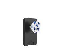 Occhio greco blu scuro malocchio occhio cuore PopSockets PopWallet per MagSafe