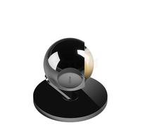 Occhio Io Basso C Lampada da tavolo LED, testa chrom lucido/copertura chrom lucido/corpo chrom lucido/piede chrom lucido - 2.700 K