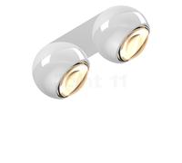 Occhio Io Giro Doppio Volt C Faretto LED, testa bianco lucido/rosone bianco opaco - 2.700 K