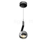Occhio Io Sospeso Var Flat C Lampada a sospensione LED, testa chrom lucido/copertura chrom lucido/corpo chrom lucido/piede chrom lucido - 3.000 K