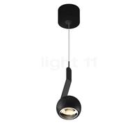 Occhio Io Sospeso Var Up C Lampada a sospensione LED, testa nero opaco/copertura nero opaco/corpo nero opaco/piede nero opaco - 2.700 K