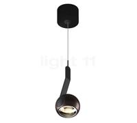 Occhio Io Sospeso Var Up C Lampada a sospensione LED, testa phantom/copertura nero opaco/corpo nero opaco/piede nero opaco - 3.000 K