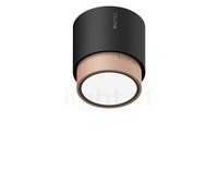 Occhio Lui Alto V Volt Zoom Faretto LED, testa nera opaca/riflettore dorato opaco - 3.000 K