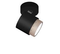 Occhio Lui Pico Up Zoom Faretto LED, testa nera opaca/corpo nero opaco/supporto nero opaco/riflettore dorato opaco - 3.000 K