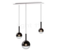Occhio Luna Sospeso Cloud 3 L Fix 170 Lampada a sospensione LED, testa phantom/rosone bianco opaco - ø12,5 cm/ø16 cm/ø20 cm