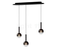 Occhio Luna Sospeso Cloud 3 L Fix 170 Lampada a sospensione LED, testa phantom/rosone nero opaco - ø12,5 cm/ø12,5 cm/ø12,5 cm