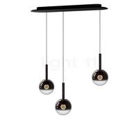 Occhio Luna Sospeso Cloud 3 L Fix 170 Lampada a sospensione LED, testa phantom/rosone nero opaco - ø16 cm/ø16 cm/ø16 cm