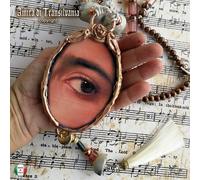 occhio magico gioiello collana pendente pendaglio amuleto talismano cameo nappe