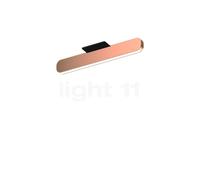 Occhio Mito Alto 40 Up Narrow Lampada da soffitto LED, testa oro rosa/copertura nero opaco