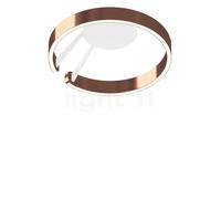 Occhio Mito Aura 40 Wide Lampada da soffitto/parete LED, testa oro rosa/corpo bianco opaco - 2.700-4.000 K - Occhio Air