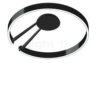 Occhio Mito Aura 60 Narrow Lampada da soffitto/parete LED, testa black phantom/corpo nero opaco - 2.700-4.000 K - Occhio Air