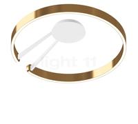 Occhio Mito Aura 60 Wide Lampada da soffitto/parete LED, testa bronzo/corpo bianco opaco - 2.700-4.000 K - Occhio Air