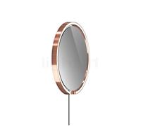 Occhio Mito Sfera Corda 40 Specchio illuminato LED - grigio colorato, testa oro rosa/cavo grigio scuro - tipo di spina C