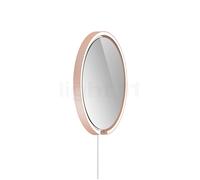 Occhio Mito Sfera Corda 40 Specchio illuminato LED, testa dorato opaco/cavo bianco - tipo di spina C - Occhio Air