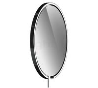 Occhio Mito Sfera Corda 60 Specchio illuminato LED - grigio colorato, testa black phantom/cavo nero/tipo di spina F - Occhio Air