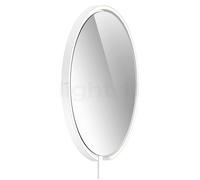 Occhio Mito Sfera Corda 60 Specchio illuminato LED, testa bianco opaco/cavo bianco - tipo di spina C - Occhio Air