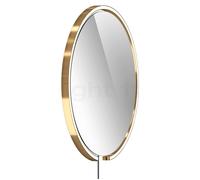 Occhio Mito Sfera Corda 60 Specchio illuminato LED, testa bronzo/cavo grigio scuro/tipo di spina F - Occhio Air