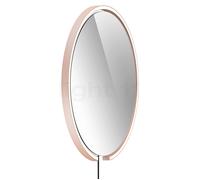 Occhio Mito Sfera Corda 60 Specchio illuminato LED, testa dorato opaco/cavo nero/tipo di spina F