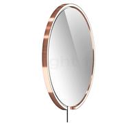 Occhio Mito Sfera Corda 60 Specchio illuminato LED, testa oro rosa/cavo nero/tipo di spina F - Occhio Air