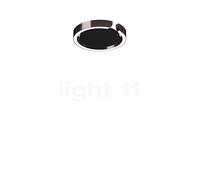 Occhio Mito Soffitto 20 Up Lusso Narrow Lampada da soffitto/parete LED, testa phantom/copertura pelle nero - 2.700-4.000 K