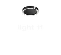 Occhio Mito Soffitto 20 Up Wide Lampada da soffitto/parete LED, testa nera opaca/copertura nero opaco - 2.700-4.000 K - Occhio Air