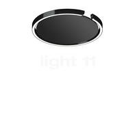 Occhio Mito Soffitto 40 Flat Narrow Lampada da incasso a soffitto/parete LED, testa black phantom/copertura nero opaco