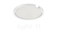 Occhio Mito Soffitto 40 Up Lusso Narrow Lampada da soffitto/parete LED, testa bianco opaco/copertura pelle bianco - 2.700-4.000 K - DALI