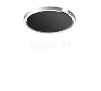 Occhio Mito Soffitto 40 Up Narrow Lampada da soffitto/parete LED, testa argento opaco/copertura nero opaco - 2.700-4.000 K