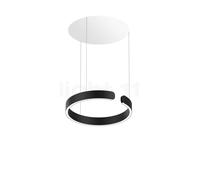 Occhio Mito Sospeso 40 Fix Up Table Lampada a sospensione LED, testa nero opaco/rosone bianco opaco - Occhio Air