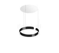 Occhio Mito Sospeso 40 Move Up Room Lampada a sospensione LED, testa black phantom/rosone bianco opaco - 2.700-4.000 K - dim to warm