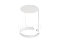 Occhio Mito Sospeso 40 Variabel Up Lusso Table Lampada a sospensione LED, testa bianco opaco/rosone pelle bianco - 2.700-4.000 K - Occhio Air