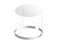 Occhio Mito Sospeso 60 Fix Up Room Lampada a sospensione LED, testa argento opaco/rosone bianco opaco - 2.700-4.000 K - Occhio Air