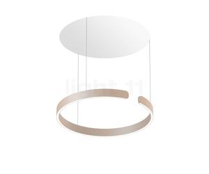 Occhio Mito Sospeso 60 Fix Up Table Lampada a sospensione LED, testa dorato opaco/rosone bianco opaco - 2.700-4.000 K - Occhio Air