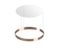 Occhio Mito Sospeso 60 Fix Up Table Lampada a sospensione LED, testa oro rosa/rosone bianco opaco - 2.700-4.000 K - Occhio Air