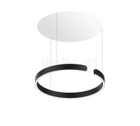 Occhio Mito Sospeso 60 Variabel Up Table Lampada a sospensione LED, testa nero opaco/rosone bianco opaco - 2.700-4.000 K