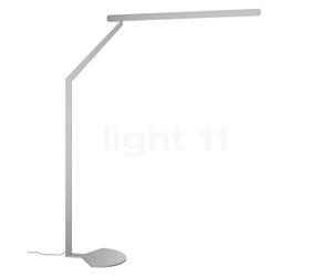 Occhio Mito Terra 3D Lampada da terra LED, testa argento opaco/corpo argento opaco