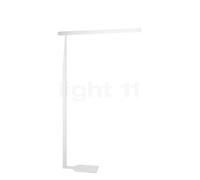 Occhio Mito Terra Variabel Lampada da terra LED, testa bianco opaco/corpo bianco opaco
