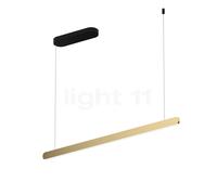 Occhio Mito Volo 100 Fix Up Table Lampada a sospensione LED, testa bronzo/rosone nero opaco - 2.700-4.000 K