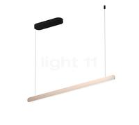 Occhio Mito Volo 100 Fix Up Table Lampada a sospensione LED, testa dorato opaco/rosone nero opaco - 2.700-4.000 K - DALI