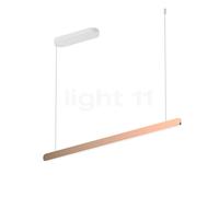 Occhio Mito Volo 100 Fix Up Table Lampada a sospensione LED, testa oro rosa/rosone bianco opaco