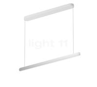 Occhio Mito Volo 100 Var Up Room Lampada a sospensione LED, testa argento opaco/rosone bianco opaco - 2.700-4.000 K - Occhio Air