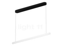 Occhio Mito Volo 100 Var Up Table Lampada a sospensione LED, testa bianco opaco/rosone nero opaco - 2.700-4.000 K