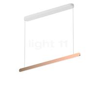 Occhio Mito Volo 100 Var Up Table Lampada a sospensione LED, testa oro rosa/rosone bianco opaco - 2.700-4.000 K - Occhio Air