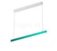Occhio Mito Volo 100 Var Up Table Lampada a sospensione LED, testa verde vivace/rosone bianco opaco - 2.700-4.000 K - Occhio Air