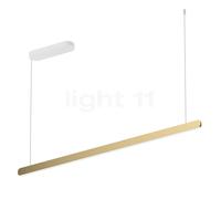 Occhio Mito Volo 140 Fix Up Table Lampada a sospensione LED, testa bronzo/rosone bianco opaco - 2.700-4.000 K