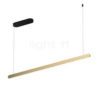 Occhio Mito Volo 140 Fix Up Table Lampada a sospensione LED, testa bronzo/rosone nero opaco - 2.700-4.000 K