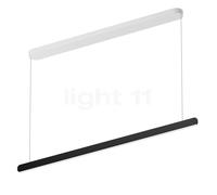 Occhio Mito Volo 140 Var Up Table Lampada a sospensione LED, testa nero opaco/rosone bianco opaco