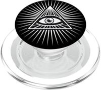 Occhio onnivista, simbolo, piramide, Dio, massone, stella PopSockets PopGrip per MagSafe