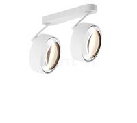 Occhio Più Alto 3d Doppio Volt S60 Faretto LED 2 fuochi, testa bianco opaco/rosone bianco opaco/copertura bianco - 3.000 K