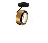 Occhio Più Alto 3d Volt S80 Faretto LED, testa bronzo/rosone nero opaco/copertura nero - 3.000 K